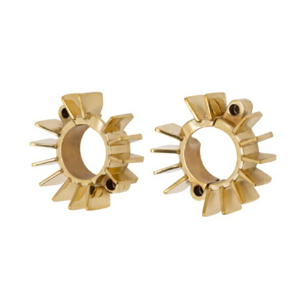 モートーン｜MOTONE CUSTOMS エキゾーストクランプ フィン ブラス T100/T120 (16-25) SpeedTwin900 (16-24) Scrambler900 (17-25) MMU533