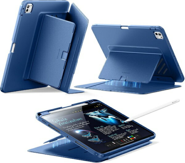 イーエスアール｜ESR 11インチiPad Pro（M5/M4）用 Flipマグネットケース ネイビーブルー 1B21600202