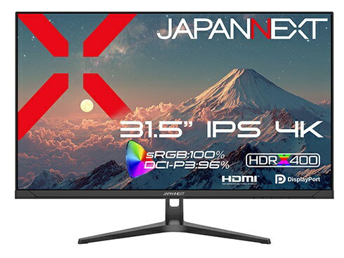 JAPANNEXT｜ジャパンネクスト PCモニター JN-IPS315U [31.5型 /4K(3840×2160） /ワイド /60Hz]