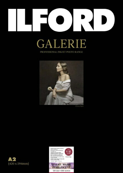 ILFORD｜イルフォード 〔インクジェット〕ギャラリー 手漉き和紙 パールセント 120gsm [A2(デックル) /10枚] 433398