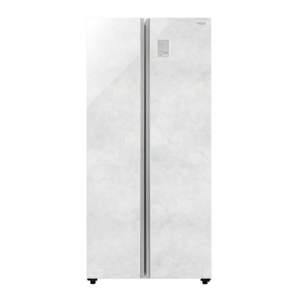 【2026年01月16日発売】 AQUA｜アクア 475L冷凍冷蔵庫 クリアマーブルホワイト AQR-SBS48A(W) [83.5 /475L /2ドア /観音開きタイプ /2025年]《基本設置料金セット》【rb_makerA】