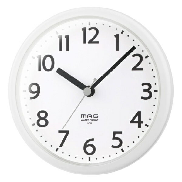 MAG｜マグ 背面マグネットで取り付け簡単な生活防水時計 ホワイト W795WHZ...