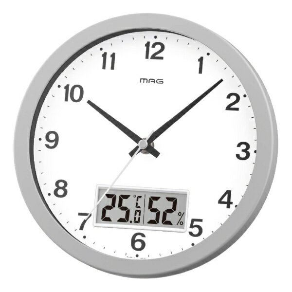 MAG｜マグ マットなスモーキーカラーがオシャレな小ぶりサイズの置掛兼用時計 グレー W826GYZ