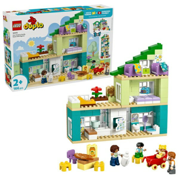 レゴジャパン｜LEGO レゴ（LEGO） 10470 デュプロ 3 in 1 モダンハウスとかぞくのフィギュア[子供PSC対応]（楽天・楽天ビック（ビックカメラ×楽天））