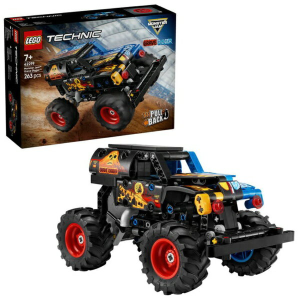 レゴジャパン｜LEGO レゴ(LEGO) 42219 テクニック Monster Jam(TM) Grave Digger(TM) ファイヤー＆アイス プルバック