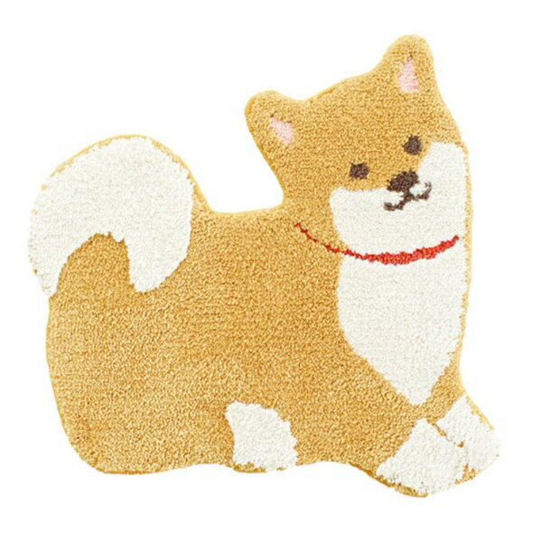 オカ｜Oka 洗える ラグマット マルチ 小さめ アクセント 豆しば ファンディットアニマル 豆しば 57490