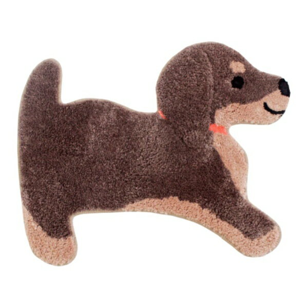 オカ｜Oka 洗える ラグマット マルチ 小さめ アクセント ダックス ファンディットアニマル ダックス 57526