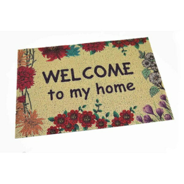 Door Mats - LIV PLUS｜リブプラス 玄関マット ウェルカムフラワー 60×90cm ウェルカムフラワー ND-9941