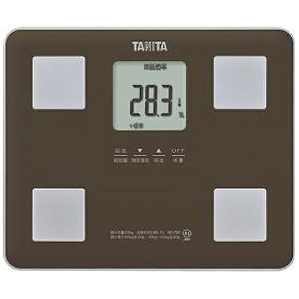 タニタTANITAタニタ体重体組成計健康管理お手軽ダイエットコンパクト小型立てかけ収納OKブラウンBC-760 BC760BR