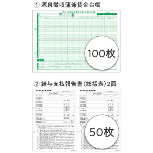 弥生｜Yayoi 〔レーザー〕令和7年分 賃金台帳/給与支払報告書セット100人用 202632