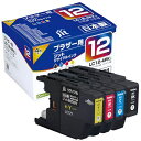 JIT|ジット JIT-B124P ブラザー brother:LC12-4PK(4色パック)対応 ジット リサイクルインク カートリッジ JIT-KB124P ...