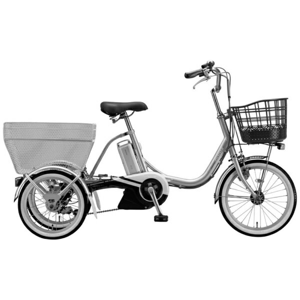 ブリヂストン｜BRIDGESTONE 電動アシスト自転車 アシスタワゴン M.BLシルバー AW1C36 [18（前輪）/16（後輪）インチ /3段変速]【キャンセル・返品不可】 【代金引換配送不可】
