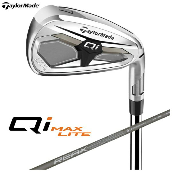 テーラーメイドゴルフ｜Taylor Made Golf アイアンセット Qi MAX LITE キューアイ マックス ライト 6本セット #6〜9、PW、AW [REAX 45 /SR /メンズ /右利き用]