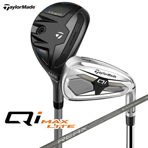 テーラーメイドゴルフ｜Taylor Made Golf アイアン・ハイブリッド コンボセット Qi MAX LITE COMBO キューアイ マックス ライト コンボ 6本セット 6H、#7〜9、PW、AW [REAX 45 /SR /メンズ /右利き用]