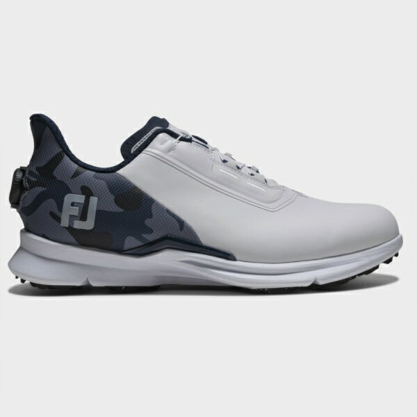 フットジョイ｜FootJoy ゴルフシューズ フューエル CAMO BOA ホワイト×ブルーカモ ...