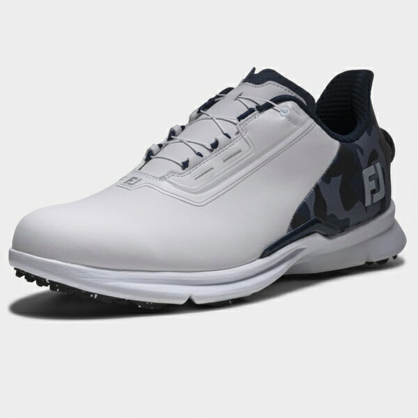 フットジョイ｜FootJoy ゴルフシューズ フューエル CAMO BOA ホワイト×ブルーカモ 55395 [メンズ /27.0cm /幅:Wide(3E相当)]【返品交換不可】