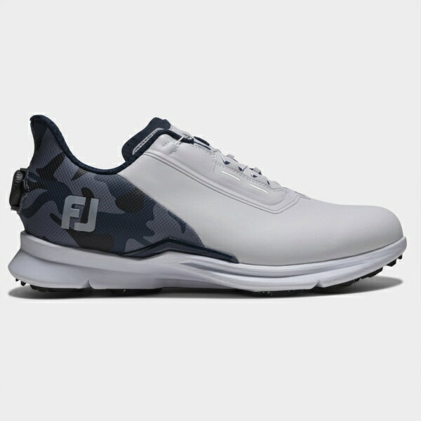 フットジョイ｜FootJoy ゴルフシューズ フューエル CAMO BOA ホワイト×ブルーカモ 55395 [メンズ /28.0cm /幅:Wide(3E相当)]【返品交換不可】