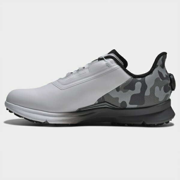 フットジョイ｜FootJoy ゴルフシューズ フューエル CAMO BOA ホワイト×ブラックカ...