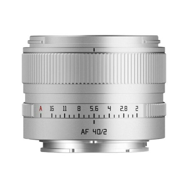 銘匠光学｜メイショウコウガク TTArtisan AF 40mm f/2 ソニーEマウント シルバー TT-40F2AF-E-S