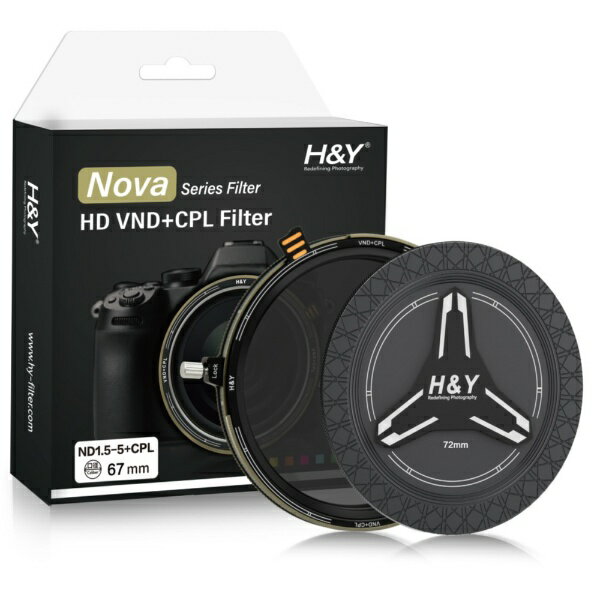 For Special Effects - H&Y｜エイチアンドワイ Nova VND3-32+CPL 67mm（ND3-32＋CPLフィルターキット） NVD-67