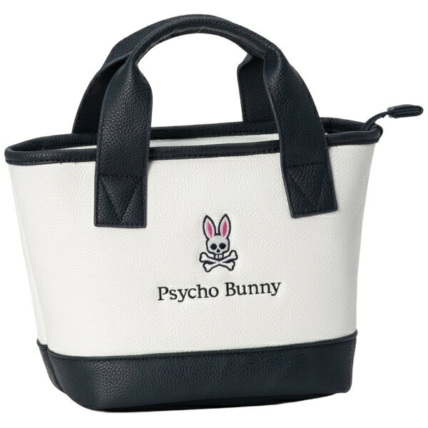 サイコバニー｜Psycho Bunny ラウンドバッグ ORIGINAL SP ホワイト PBMG6AB1 [W21cm×D14cm×H21cm]