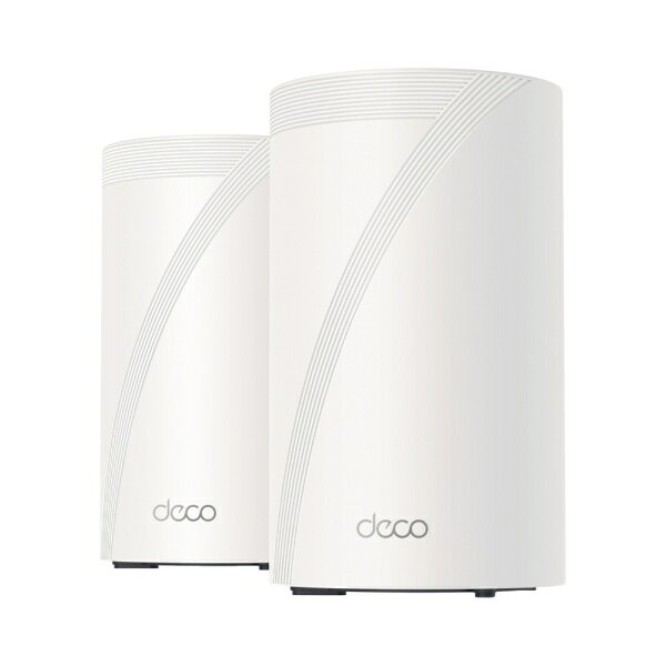 TP-Link｜ティーピーリンク Wi-Fiルーター 8647＋4324＋688Mbps (2パック) DECO BE68 2P [Wi-Fi 7(be) /IPv6対応]