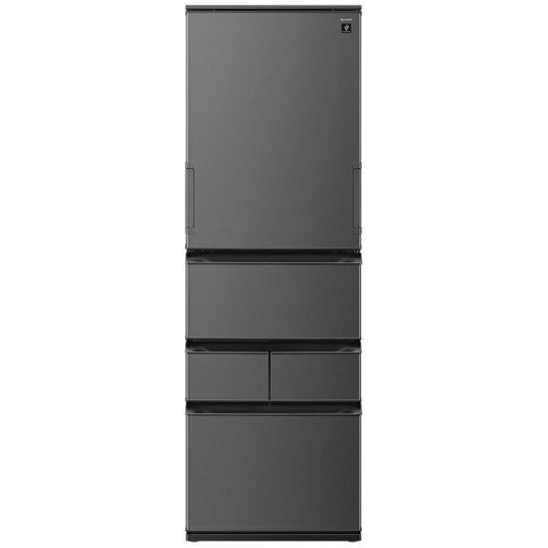 買替えで5000pt進呈(4/2まで) SHARP｜シャープ 冷蔵庫 スムースダークグレー SJ-XW46R-H [幅60cm /455L /5ドア /左右開きタイプ]【無料延長保証&無料基本設置料】
