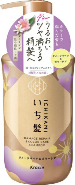 クラシエ｜Kracie いち髪 ダメージリヘ゜ア&カラーケア シャンプー ポンプ　450ml