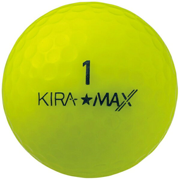 キャスコ｜kasco ゴルフボール KIRA MAX (キラマックス) イエロー [4球（1スリーブ）]