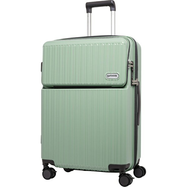 71升到80升 - OUTDOOR PRODUCTS｜アウトドアプロダクツ スーツケース 71L（81L） 約1週間 アクアグリーン OD-0890-63N-AGR [TSAロック搭載]