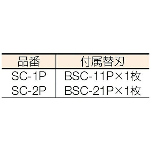 NT｜エヌティー 替刃　スクレーパー替刃　刃厚1.00　BSC21P （1パック2個）