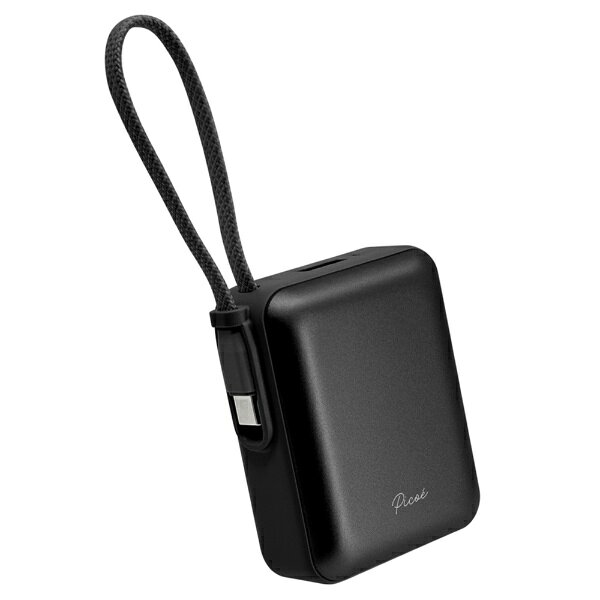 ラスタバナナ｜RastaBanana 10000mAh 超小型モバイルバッテリー A×1 C×1 Cケーブル×1 PD20W ブラック RLI100C20W06BK [USB Power Delivery対応 /2ポート]