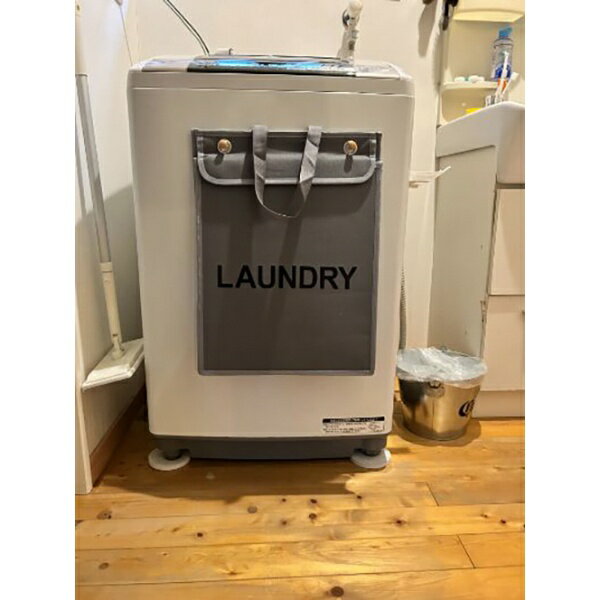 Laundry Containers - 富士商｜FUJISHO 掛けるランドリーバッグ 3~4KGタイプ グレー グレー F22292