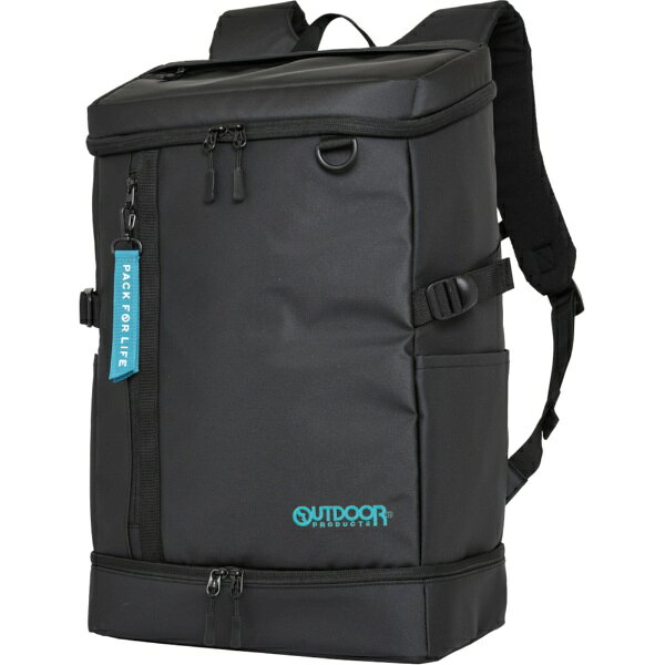 OUTDOOR - OUTDOOR PRODUCTS｜アウトドアプロダクツ ボックスリュック スクールリュック 通学 通勤 大容量 35L 2層タイプ 15.6インチ PC対応 撥水 ブルー/ブラック OD-11194-BLBK