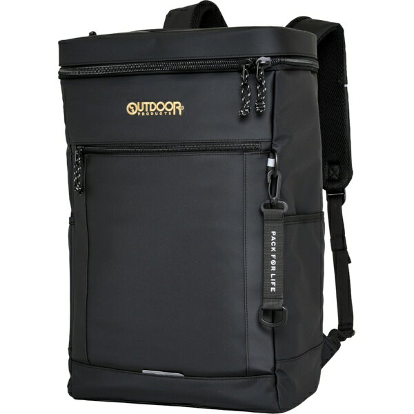 OUTDOOR - OUTDOOR PRODUCTS｜アウトドアプロダクツ ボックスリュック AGS サスペンションリュック 負担軽減 軽量感 スクールリュック 通学 通勤 大容量 35L 15.6インチ PC対応 撥水 ゴールド/ブラック OD-11198-GDBK