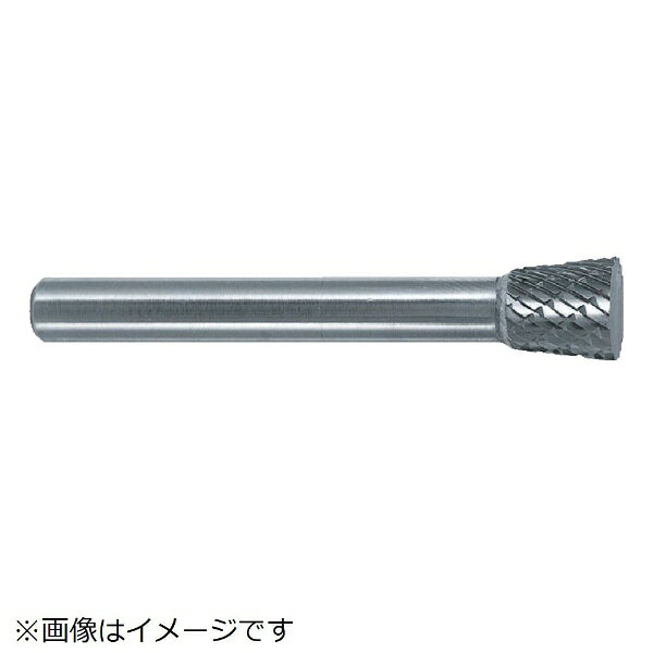 ■独自開発の刃形状により、高速回転使用時にバーが不用意に被切削物に喰いこんでしまうことがないため、滑らかに加工でき能力アップに貢献します。【仕様】・形状： 逆テーパー型（シングルカット）・刃径（mm）： 6・刃長（mm）： 19・軸径（mm）： 6・軸長（mm）： 44・角度（°）： 18・タイプ： ロー付・最高使用回転数（rpm）： 14000・刃先タイプ： 品番の末尾 S付・シングルカット、Sなし ダブルカット・軸長50mm以下はオール超硬