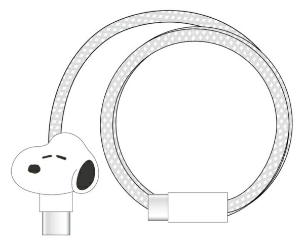グルマンディーズ｜gourmandise USB-C ⇔ USB-Cケーブル [充電 /転送 /0.9m /PD60W /USB2.0] ピーナッツ スヌーピー SNGG-203A [USB-C ⇔ USB-C]