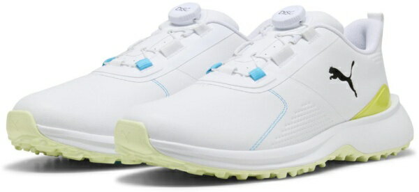 プーマ｜PUMA ゴルフシューズ フュージョングリップ 6 EVO ディスク PUMA WHITE×APPLE SPRITZ×LUX 31321804 [メンズ /28.0cm]【返品交換不可】