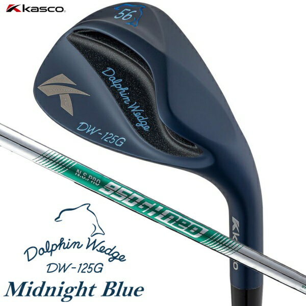 キャスコ｜kasco ウェッジ ドルフィンウェッジ セミグースネック DW-125G Midnight Blue ミッドナイトブルー [Wedge /48° /N.S.PRO950neo /ウェッジフレックス /右利き用]