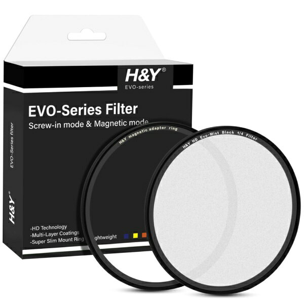 H&Y｜エイチアンドワイ EVO ブラックプロミスト 49mm 1/4 ブラック EB4-49