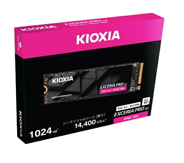 KIOXIA EXCERIA PRO G2 1TB SSD-CK1.0N5PRG2Jの商品画像