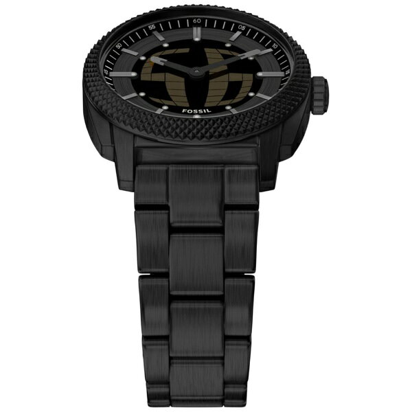 楽天ビック(ビックカメラ×楽天)のフォッシル｜FOSSIL FOSSIL Machine　Big Tic 41MM ブラック ステンレススチールウォッチ FS6156｜アングル2