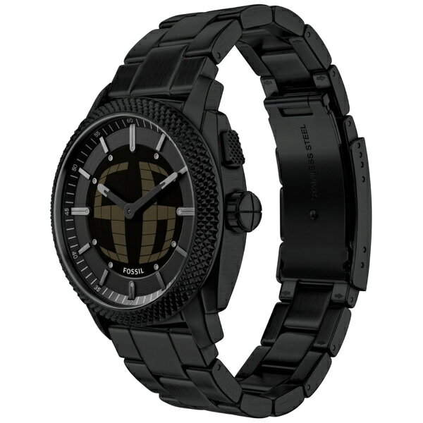 楽天ビック(ビックカメラ×楽天)のフォッシル｜FOSSIL FOSSIL Machine　Big Tic 41MM ブラック ステンレススチールウォッチ FS6156｜アングル3