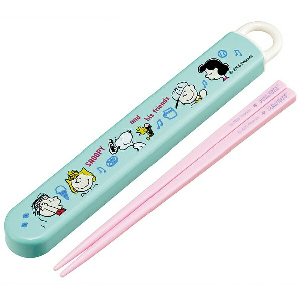 Skater｜スケーター SNOOPYファンフレンズ　スライド式箸箱セット16．5cm ABS2AM