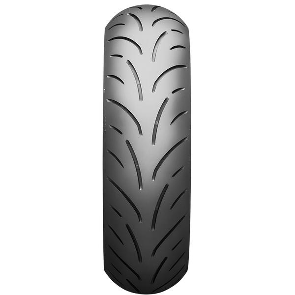 ●驚きのロングライフに、唸る。前作BATTLAX SPORT TOURING T32の性能を維持しながら、より遠くまで安心感をもってバイクに乗ってほしいという思いから摩耗ライフを大幅に向上新設計のコンパウンドがより摩耗に強く、トレッドパタンと構造の適正化により摩耗ライフと乗り心地の両立を実現ハンドリングには安心感を持たせワインディングやツーリング中の急な雨でも不安なくコントロールができるように仕上げたワンスペックで車両重量を問わず幅広い車種に適合する天候・季節・距離、いかなる条件下でもツーリングの楽しみを足元から支える、それがBATTLAX SPORT TOURING T33こんなお客様におすすめ○ツーリングバイク/タイヤでワインディングを楽しみたいお客様○スーパースポーツバイクでもツーリングタイヤを装着して楽しく走りたいお客様○高い耐摩耗性能をお求めのお客様○ゆったりとロングツーリングを楽しみたいお客様■メーカー：二輪車用タイヤ BATTLAXブリヂストン■ブランド：BATTLAX SPORT TOURING■商品コード：MCR06414■サイズ：160/70ZR17■LI/SS：73W■構造：TL■製品重量(g)：7451※注意事項：本商品にホイールは付属しておりません