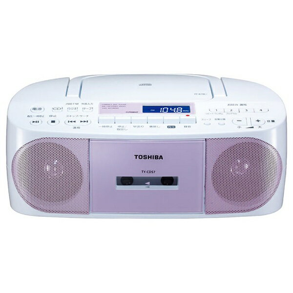 東芝　TOSHIBA TY-CDS7 ラジカセ ピンク [ワイドFM対応 /CDラジカセ][ラジカセ cd プレーヤー TYCDS7]