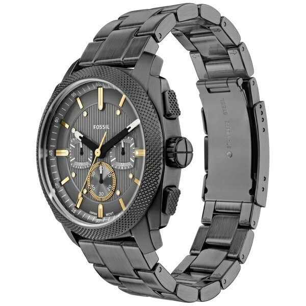 楽天ビック(ビックカメラ×楽天)のフォッシル｜FOSSIL FOSSIL Machine　クロノグラフ スモーク ステンレススチールウォッチ FS6160｜アングル3
