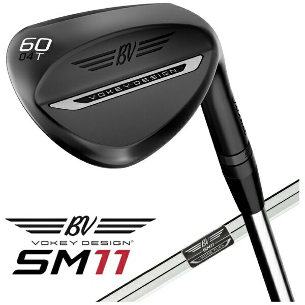 球杆（男用） - タイトリスト｜Titleist ウェッジ ボーケイ SM11 ジェットブラック [SW /54° /14° /Fグラインド /Dynamic Gold /S200 /右利き用]