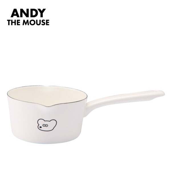 Sauce Pans - タマハシ｜Tamahasi 「ねずみのANDY」ホーローミルクパン15cm