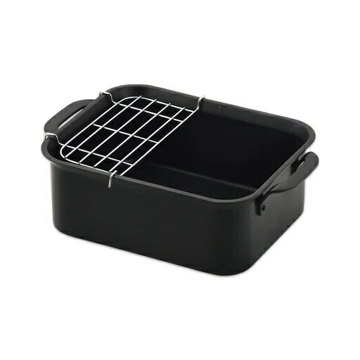 パール金属｜PEARL METAL ワイドなIH対応鉄製長方型 天ぷら鍋19×15cm アミ付...